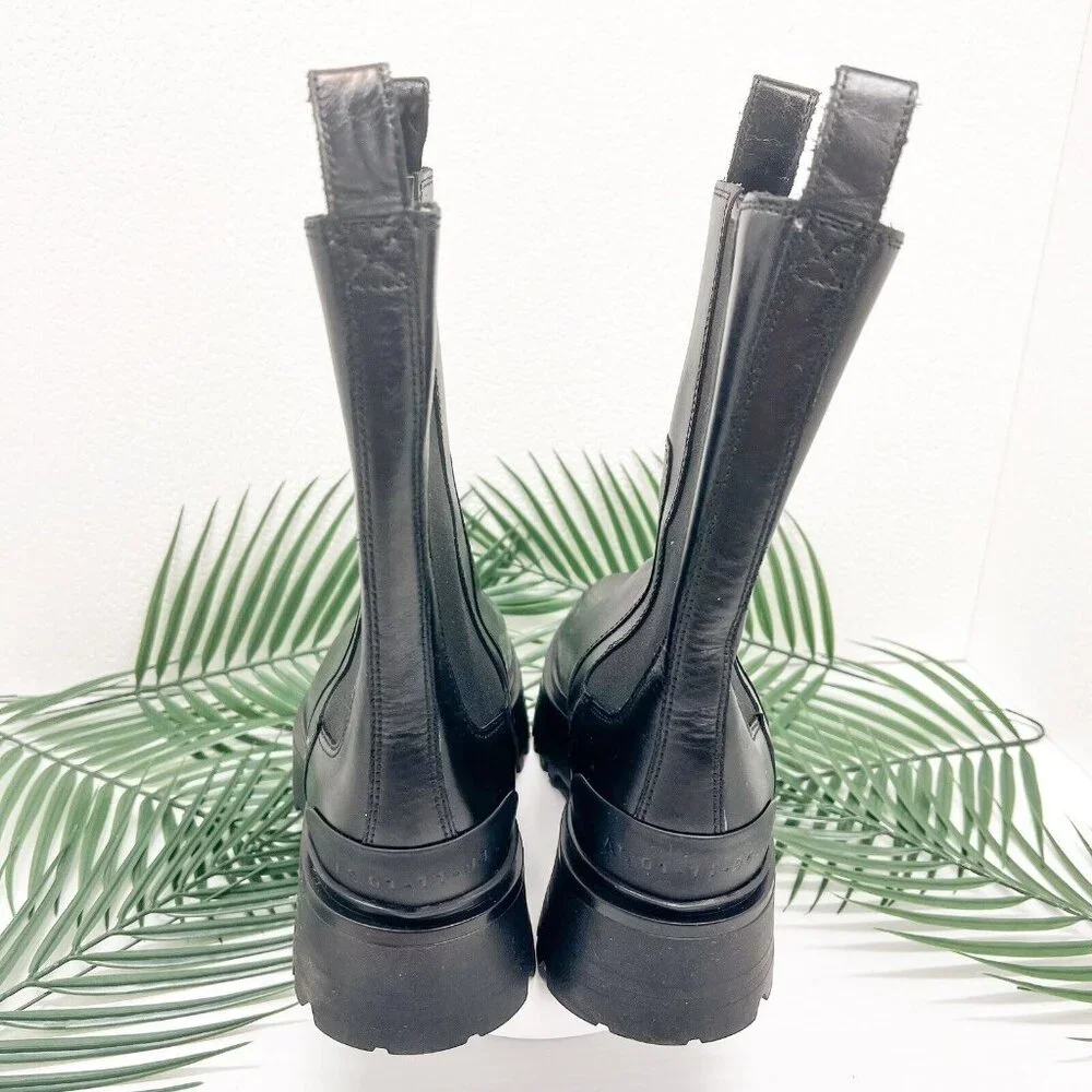 All Saints Black Ankle Boots - Picture 8 of 10
